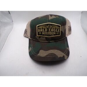 Bald Eagle Bourbon Camo Trucker Hat Infinity Snapback Mesh Baseball Cap Camoufla